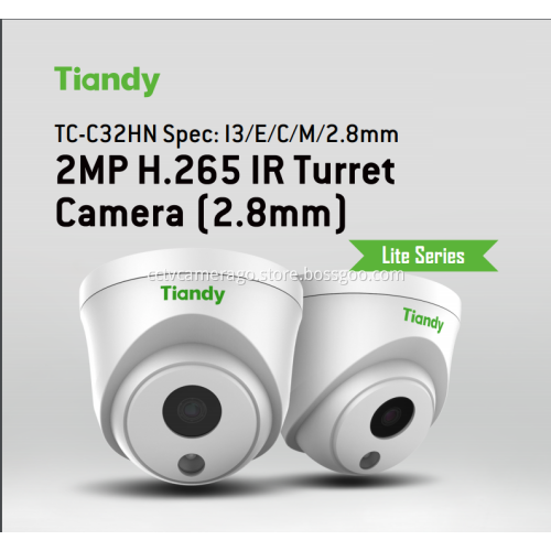 Lite 2MP Tiandy TC-C32HN Dome Camera with POE
